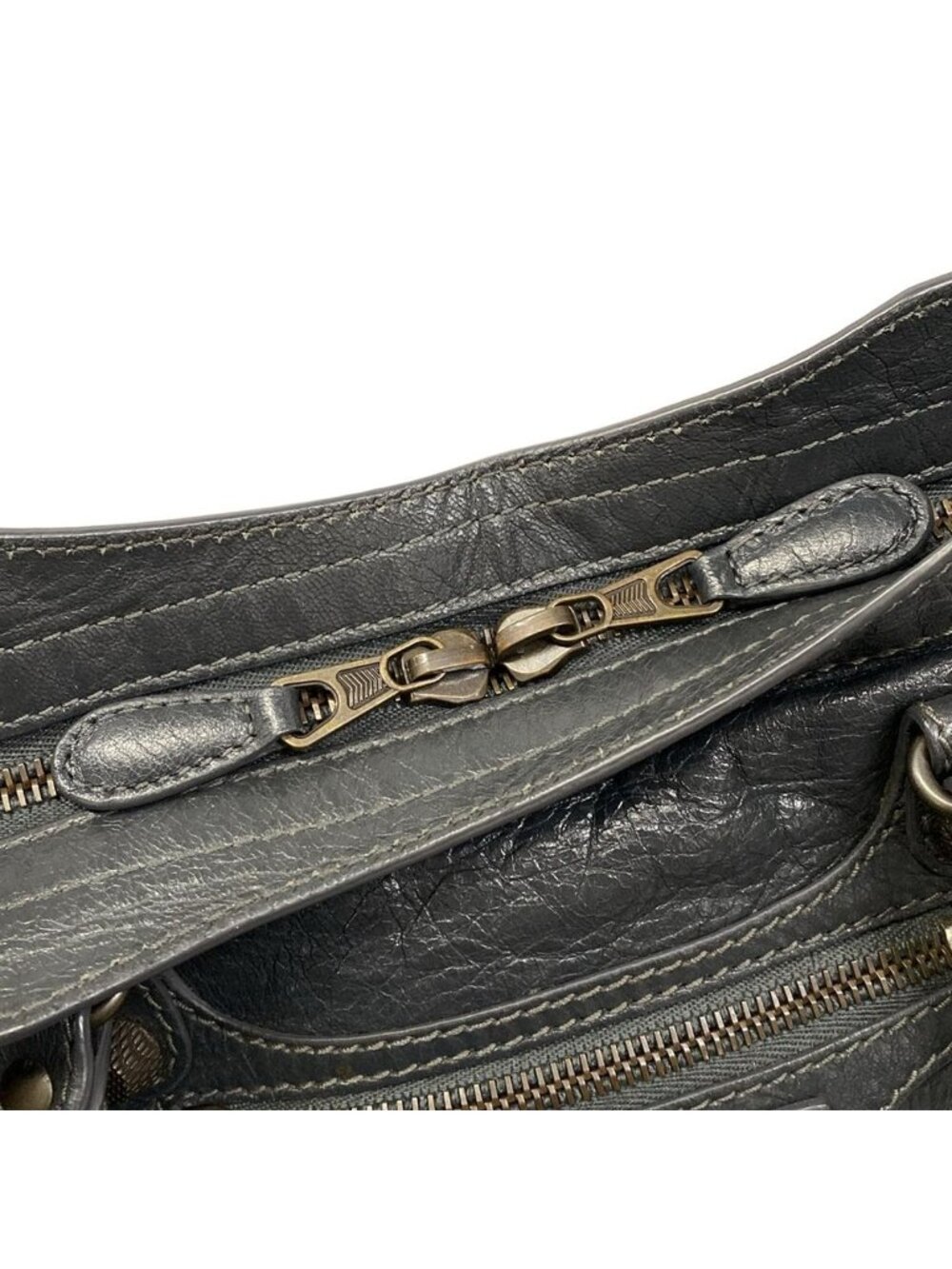 Balenciaga Handbag Giant 12 City Dark Gray Leather - Picture 12 of 15
